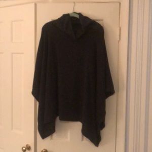 Cowlneck Knit Poncho (OS)